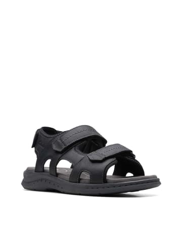 Clarks Leder-Sandalen "Walkford Walk" in Schwarz