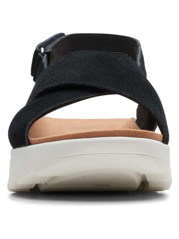 Clarks Leder-Sandalen "DashLite Wish" in Schwarz