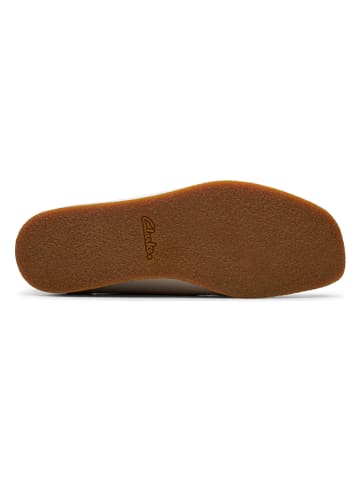 Clarks Skórzane mokasyny "Wallabee EVO" w kolorze kremowym