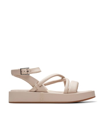 Clarks Leder-Sandalen "Alda Cross" in Rosa