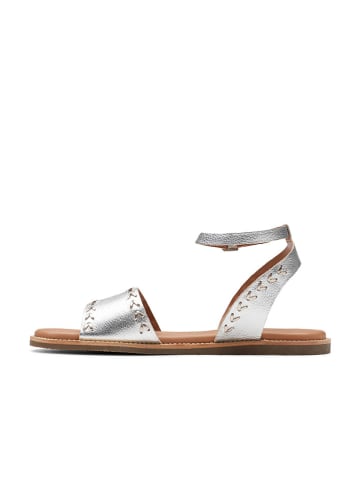 Clarks Leder-Sandalen "Maritime May" in Silber