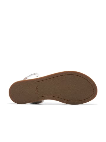Clarks Leder-Sandalen "Maritime May" in Silber