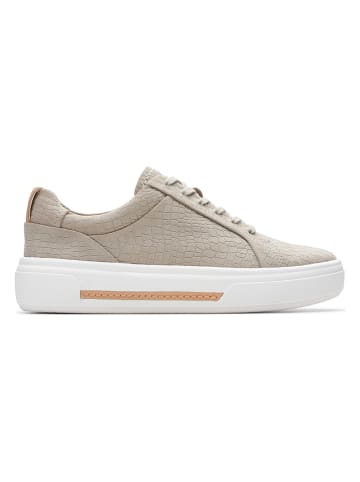 Clarks Leder-Sneakers "Hollyhock Walk" in Grau