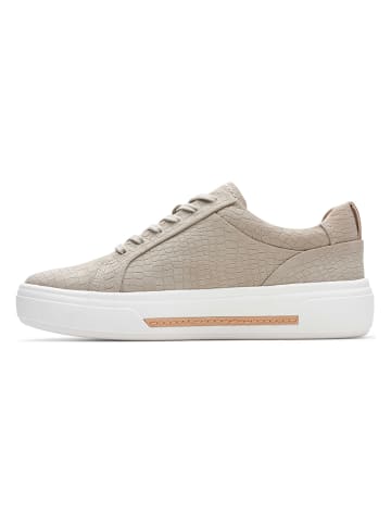 Clarks Leder-Sneakers "Hollyhock Walk" in Grau