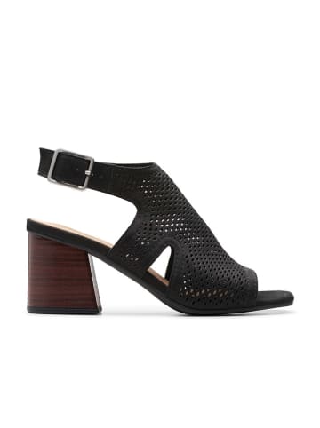 Clarks Leren haksandalen "Siara" zwart