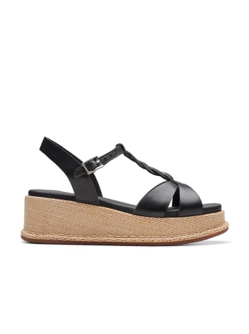 Clarks Leren haksandalen "Kimmei" zwart