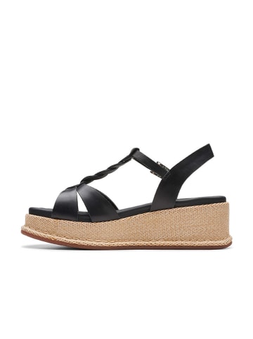 Clarks Leder-Sandaletten "Kimmei" in Schwarz