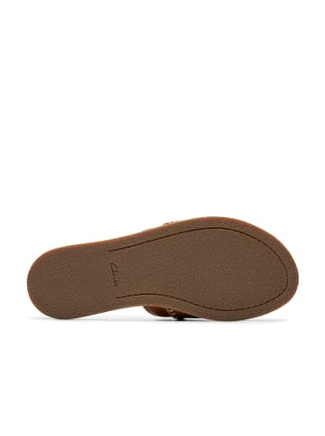 Clarks Skórzane klapki "Maritime Mule" w kolorze jasnobrązowym