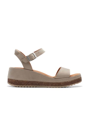 Clarks Leren haksandalen "Kassanda" grijs