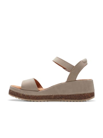 Clarks Leder-Sandaletten "Kassanda" in Grau