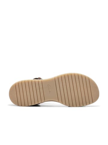 Clarks Leder-Sandaletten "Kassanda" in Grau