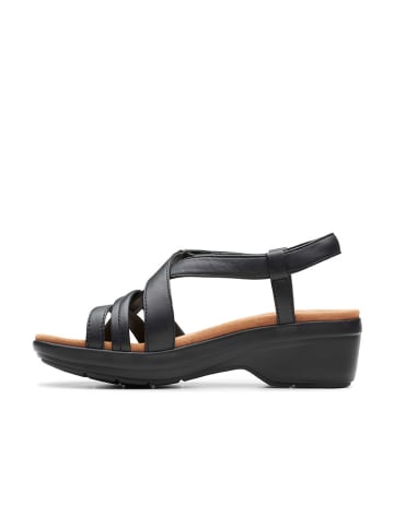 Clarks Leder-Sandaletten "Tuleah May" in Schwarz