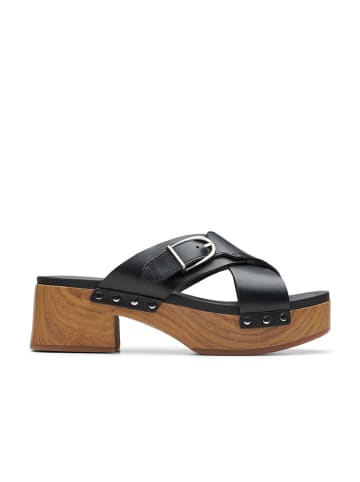 Clarks Leren slippers "Sivanne Walk" zwart