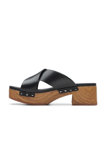 Clarks Leren slippers "Sivanne Walk" zwart
