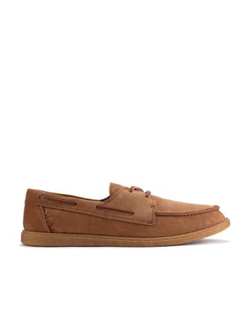 Clarks Leder-Mokassins "Clarkbay Go" in Hellbraun