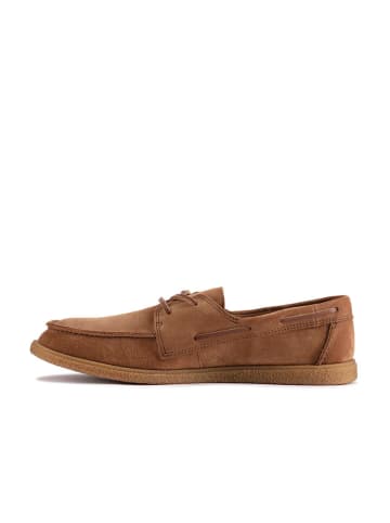 Clarks Leder-Mokassins "Clarkbay Go" in Hellbraun