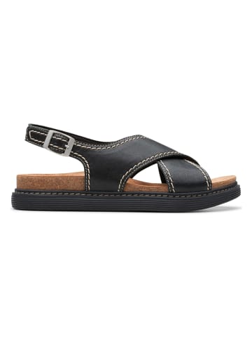 Clarks Leder-Sandalen "Arwell Sling" in Schwarz