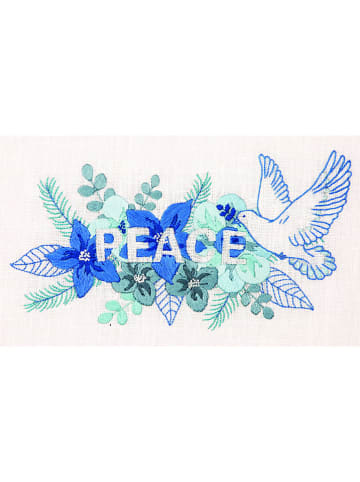 Anchor Stick-Set "Peace" in Blau/ Weiß