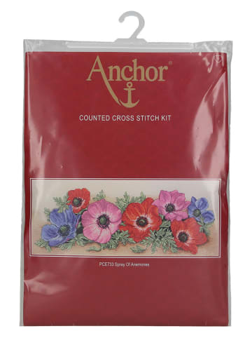 Anchor Stick-Set "Spray of Anemones" in Bunt