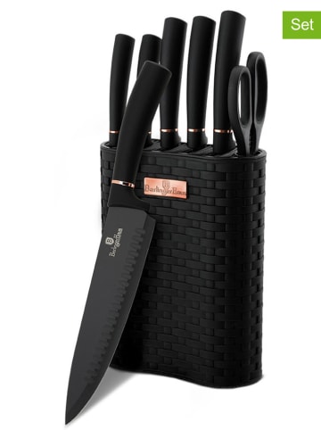 Berlinger Haus 7tlg. Küchenmesser-Set in Schwarz/ Roségold
