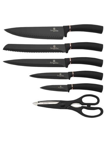 Berlinger Haus 7tlg. Küchenmesser-Set in Schwarz/ Roségold