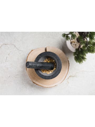 Berlinger Haus 2-delige set: vijzel en stamper zwart/roségoudkleurig