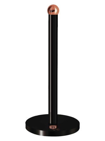 Berlinger Haus Küchenrollenhalter in Schwarz/ Roségold - (H)34 x Ø 15 cm