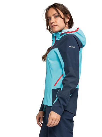Schöffel Regenjacke "Epic Trail" in Dunkelblau/ Hellblau