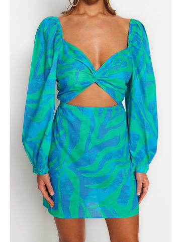 trendyol Jurk blauw/groen