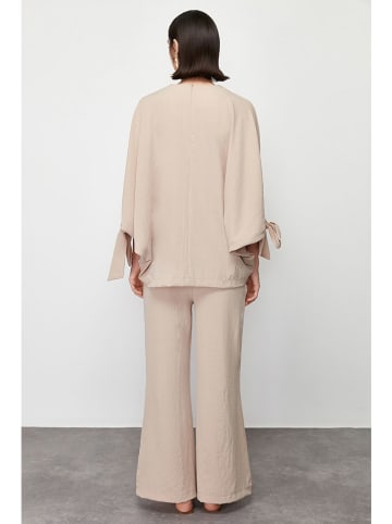 trendyol 2-delige outfit zandkleurig