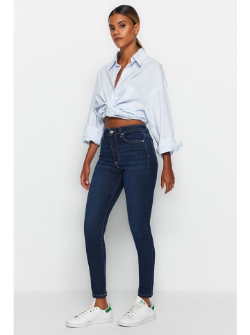 trendyol Spijkerbroek - skinny fit - donkerblauw