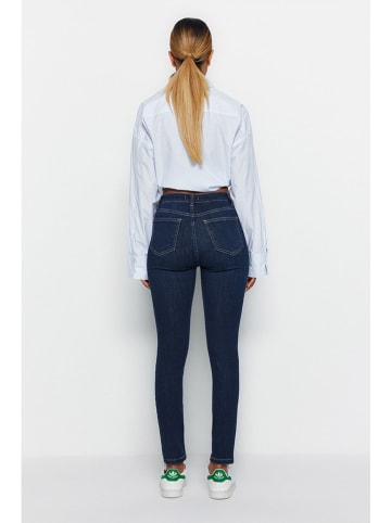 trendyol Spijkerbroek - skinny fit - donkerblauw