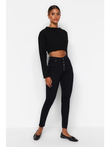 trendyol Dżinsy - Skinny fit - w kolorze czarnym