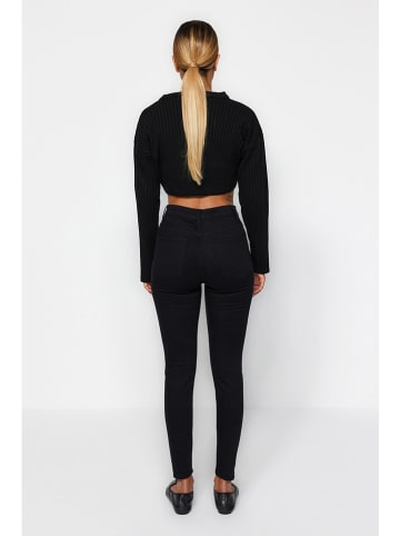 trendyol Dżinsy - Skinny fit - w kolorze czarnym