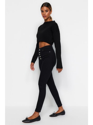 trendyol Dżinsy - Skinny fit - w kolorze czarnym