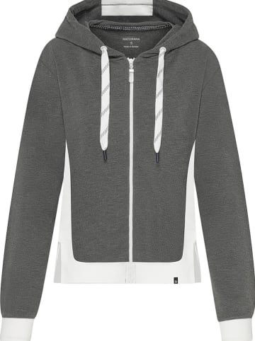 Naturana Sweatjacke in Anthrazit/ Weiß