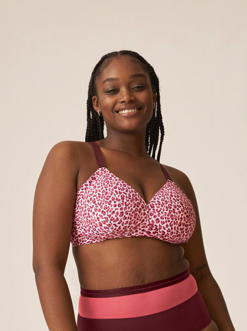 Naturana Bügelloser BH in Rosé/ Rot