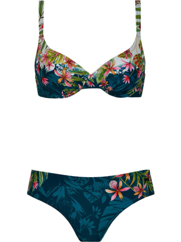 Naturana Bikini in Dunkelblau/ Grün