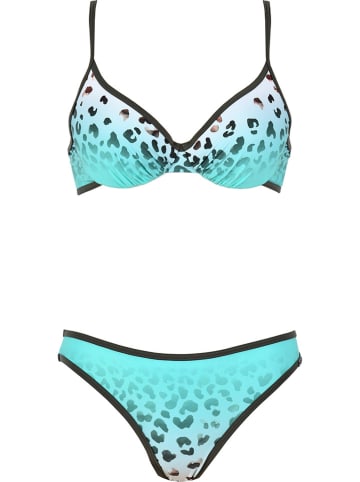Naturana Bikini w kolorze turkusowo-oliwkowym