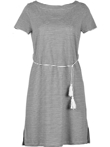 Naturana Kleid in Anthrazit/ Weiß