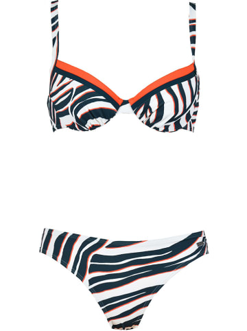 Naturana Bikini in Creme/ Dunkelblau