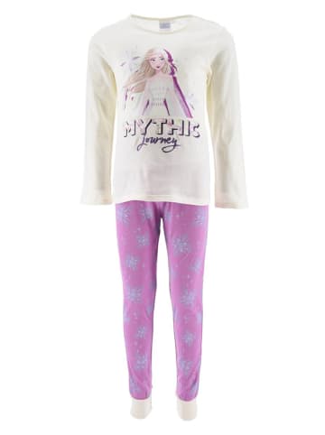 Disney Frozen Pyjama "Frozen" in Weiß/ Lila