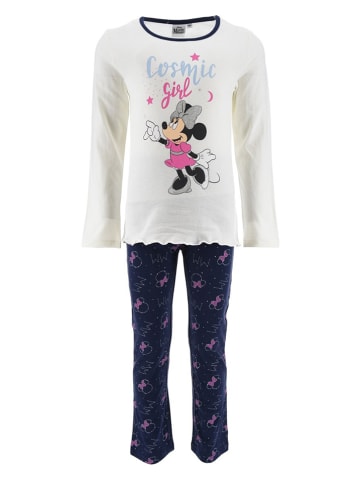 Disney Minnie Mouse Pyjama "Minnie" wit/donkerblauw