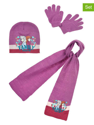 Disney Frozen 3tlg. Winteraccessoires-Set "Frozen" in Mauve