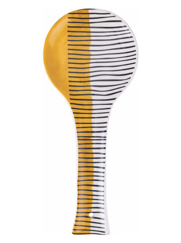 Villa d´Este Kooklepelhouder "Venice" wit/oranje/zwart - (L)27 x (B)11,2 cm