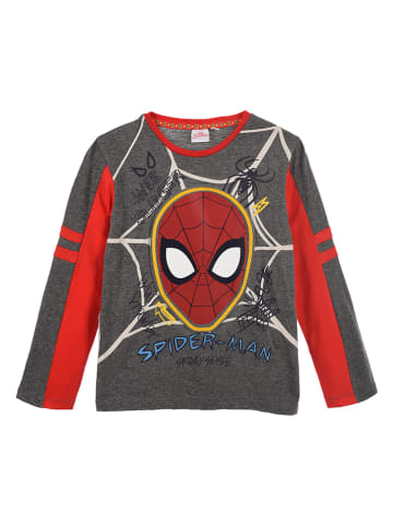 Spiderman Longsleeve "Spiderman" in Rot/ Grau