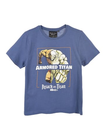 Titan Koszulka "Atak Tytanów" w kolorze niebieskim