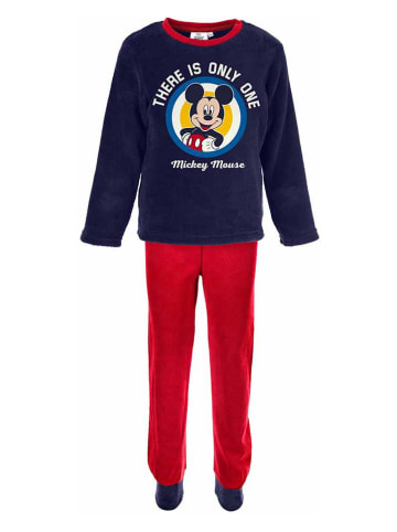 Disney Mickey Mouse Pyjama "Mickey" in Dunkelblau/ Rot