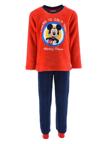 Disney Mickey Mouse Pyjama "Mickey" in Dunkelblau/ Rot