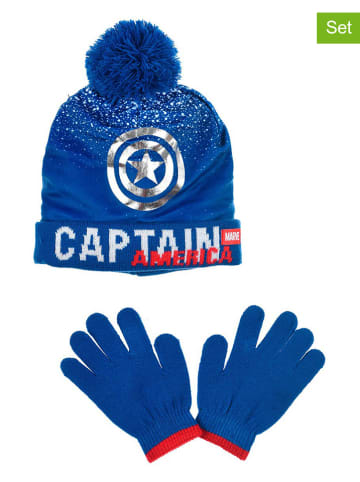 Avengers 2tlg. Winteraccessoires-Set "Avengers" in Blau